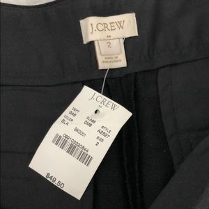 J Crew Black Linen Short with Pleat detail SZ 2